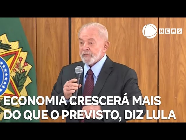 ⁣Economia crescerá mais do que o previsto, diz Lula