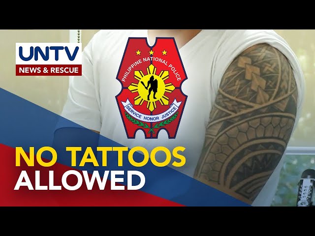 ⁣PNP urges police officers to resign if cannot adhere to tattoo mandate