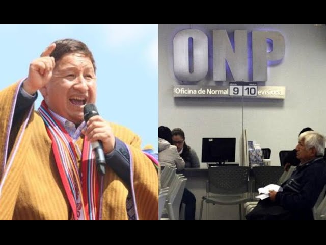 Guido Bellido propone liberar fondos de la ONP para el beneficio de los afiliados