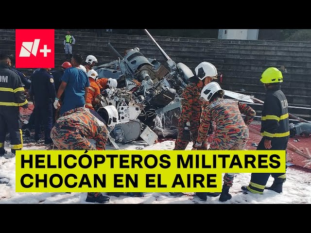 Helicópteros militares chocan en el aire durante entrenamiento - N+