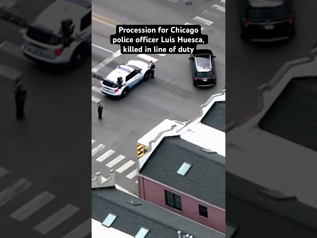 Procession for Luis Huesca, fallen Chicago Police Officer