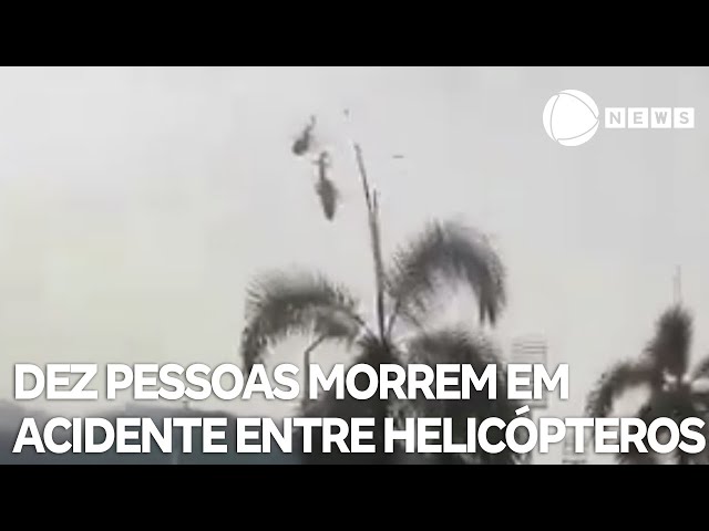 Dez pessoas morrem em acidente entre helicópteros na Malásia