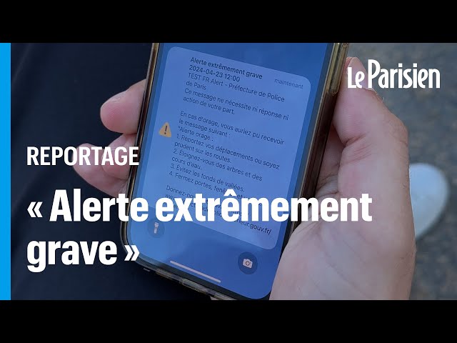 « Tous les téléphones se sont mis à sonner » : au coeur du test du dispositif FR-Alert à Paris