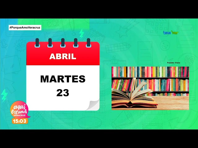 ⁣Día mundial del libro y de los derechos de autor.