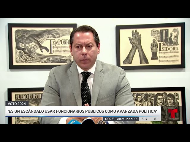 ⁣Juan Dalmau urge poner fin a práctica de usar empleados públicos como avanzada política