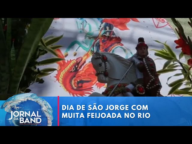 ⁣Dia de São Jorge é celebrado com tradicional feijoada no Rio de Janeiro | Jornal da Band