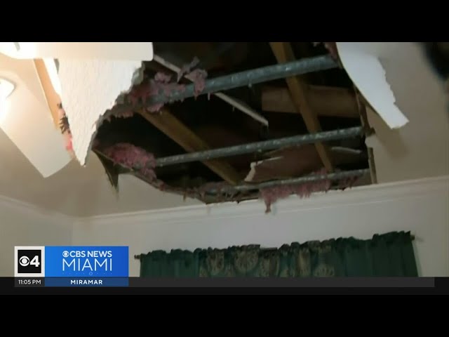 ⁣Months after partial ceiling collapse, Tamarac condo residents desperate for repairs