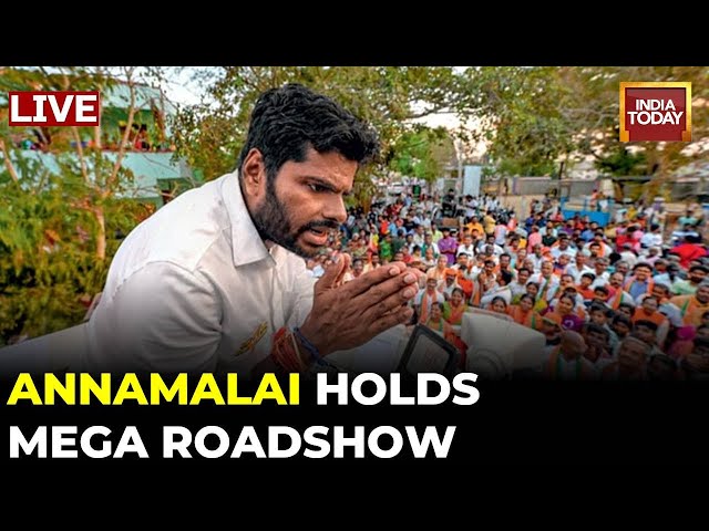 LIVE  | Tamil Nadu BJP President Annamalai Holds Mega Roadshow In Wayanad | LS Election Updates