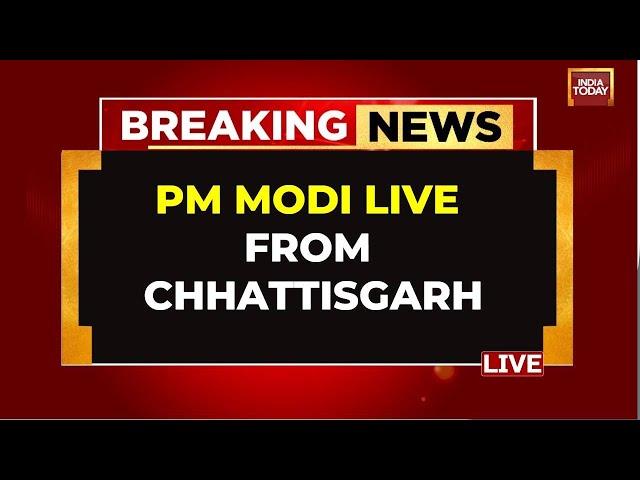 LIVE | PM Modi's Mega Public Meeting In Chhattisgarh's Surguja | PM Modi Live Speech