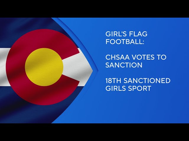 ⁣Girls flag football becomes an official high school sport in Colorado