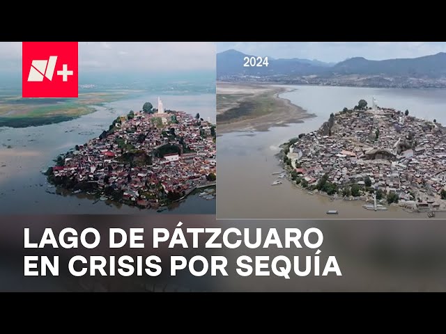 ⁣Lago de Pátzcuaro, Michoacán, enfrenta situación crítica por sequía - En Punto