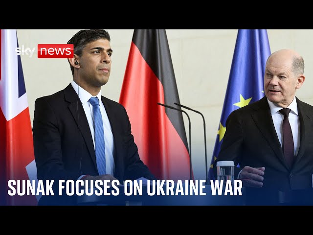 Rishi Sunak 'back on the world stage' as focus shifts back to the war in Ukraine