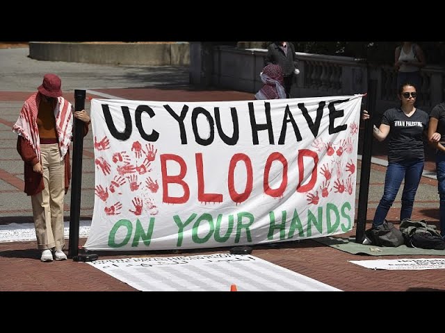 ⁣EE.UU.: Las protestas de universitarios contra la guerra en Gaza se expanden a otros Estados