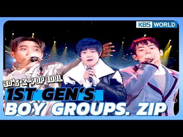 ⁣[Retro K-pop] 1st Gen's K-POP Boy Groups .ZIP [GayoTop10] | KBS 971119