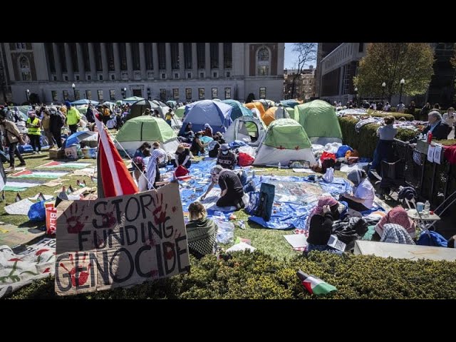 ⁣Studierende zeigen Solidarität: Proteste an US-Hochschulen weiten sich aus