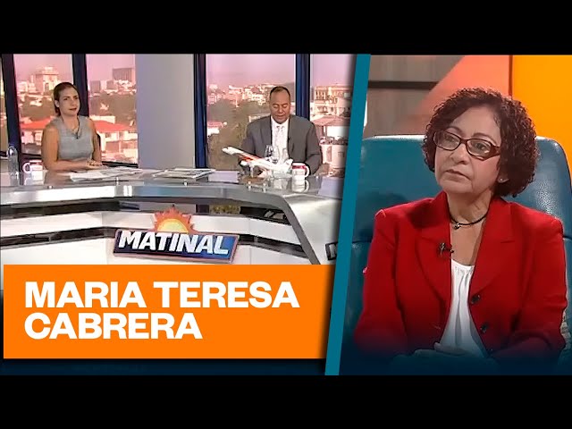 Maria Teresa Cabrera, Candidata a la presidencia de RD por el Frente Amplio | Matinal