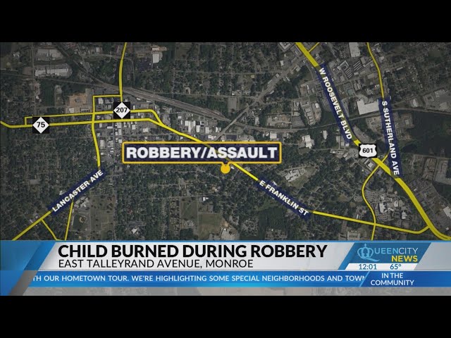 Toddler, woman burned during violent Monroe home robbery