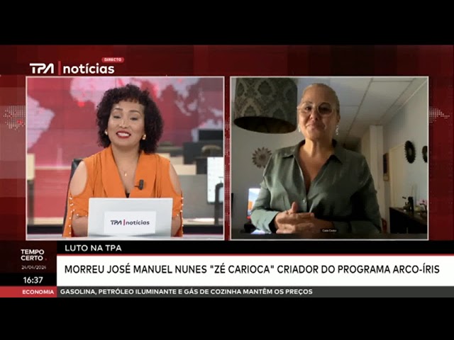 Luto na TPA -  Morreu José Manuel Nunes "Zé Carioca" criador do programa Arco-Íris
