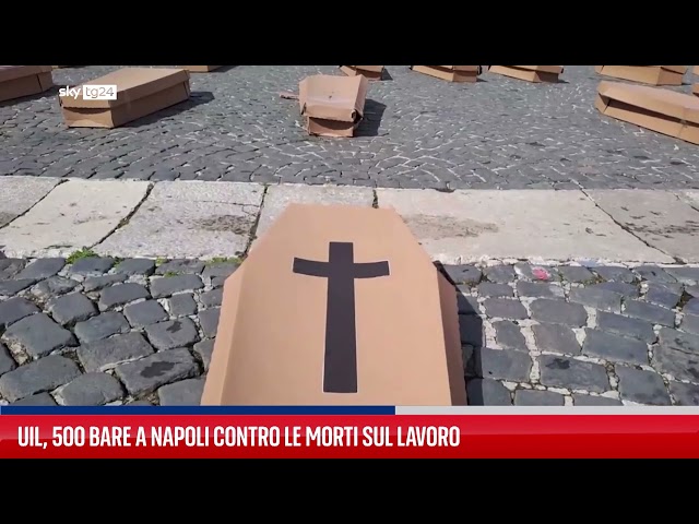 ⁣Uil, 500 bare a Napoli contro le morti sul lavoro