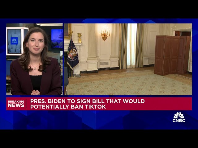 ⁣President Biden to sign bill that would potentially ban TikTok