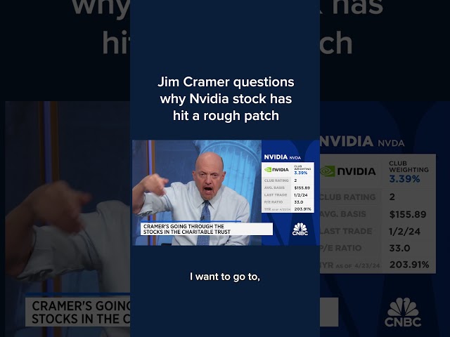 ⁣Jim Cramer questions why Nvidia stock has hit a rough patch