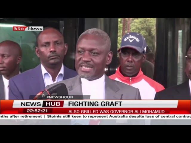 ⁣Former CS Ukur Yattani and Marsabit governor Ali Mohamud grilled by EACC