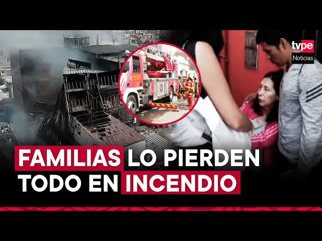 Incendio en Barrios Altos: decenas de damnificados tras incontrolable siniestro