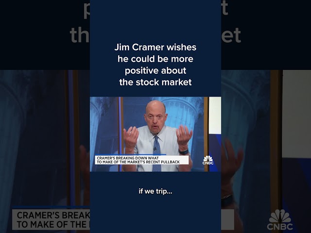 ⁣Jim Cramer wishes he could be more positive about the stock market