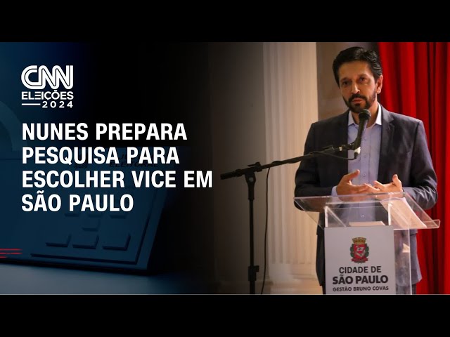 ⁣Nunes prepara pesquisa para escolher vice em São Paulo | CNN 360º