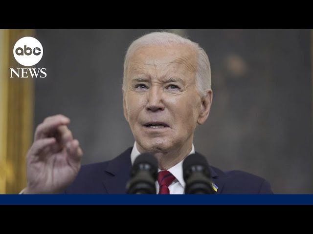 ⁣Biden marks political victory with $95 billion foreign aid package