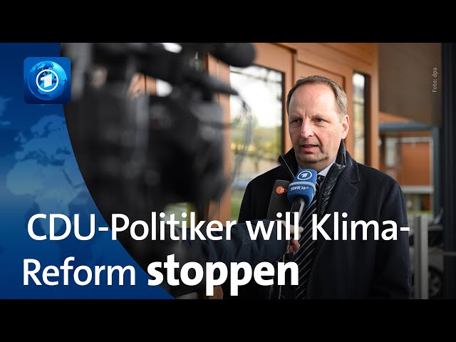 ⁣Antrag beim Verfassungsgericht: CDU-Politiker Heilmann will Klimaschutzgesetz stoppen