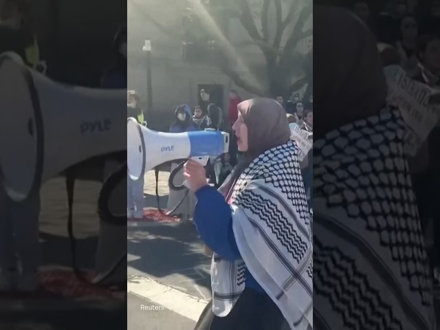 ⁣Reprise des manifestations pro-palestiniennes dans les campus universitaires américains