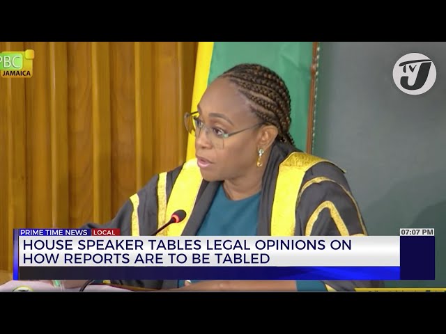 ⁣House Speaker Tables Legal Opinions on How Reports are to be Tabled | TVJ News
