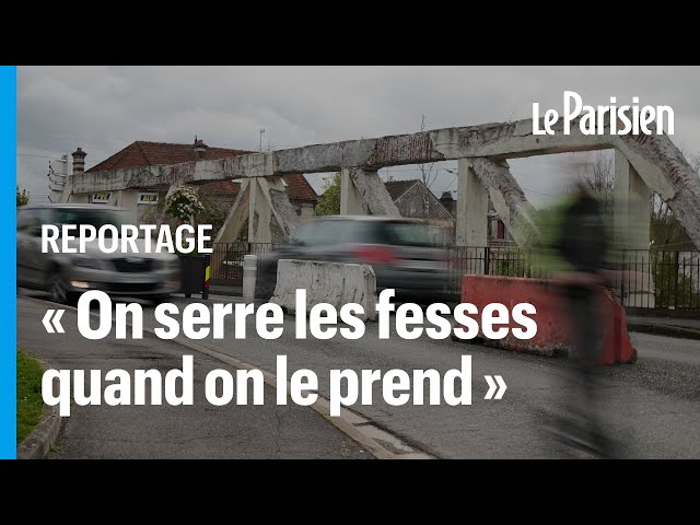 ⁣À Crépy-en-Valois, ce pont délabré qui inquiète les habitants