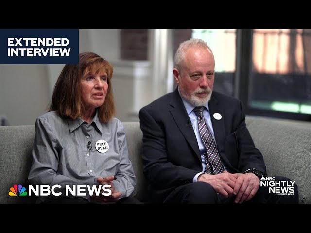 ⁣Parents of Evan Gershkovich speak out to mark the one-year anniversary of his arrest