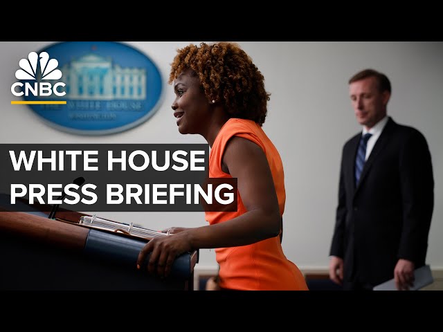 ⁣White House press secretary Karine Jean-Pierre and NSA Jake Sullivan hold a briefing — 4/24/24