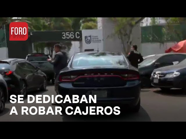 Trasladan a la Fiscalía de CDMX a presuntos ladrones de cajeros automáticos - Noticias MX