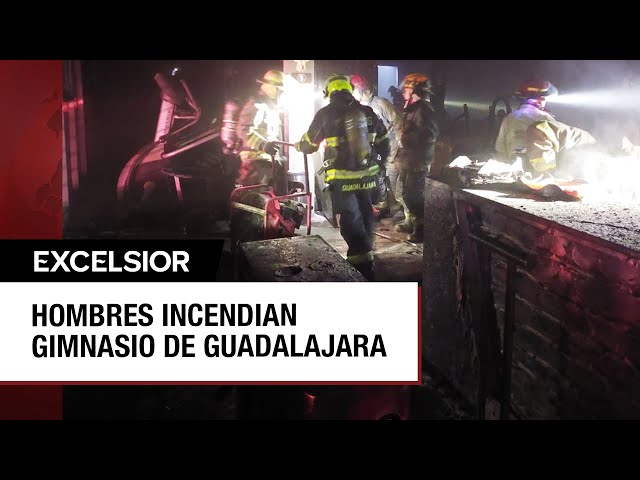 ⁣Incendio en gimnasio de Guadalajara deja 12 intoxicados