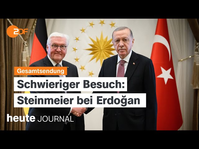 ⁣heute journal vom 24.04.2024 Steinmeier bei Erdogan während Türkeibesuch, AfD bei der Europawahl