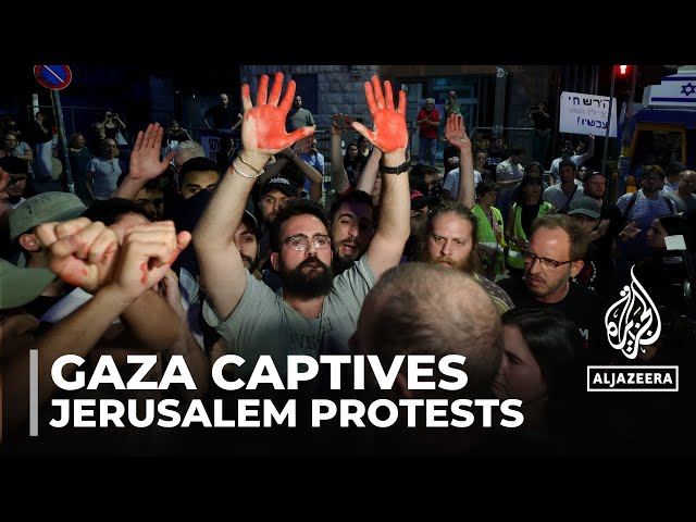 ⁣West Jerusalem demonstrations: Protests following release of Hamas video