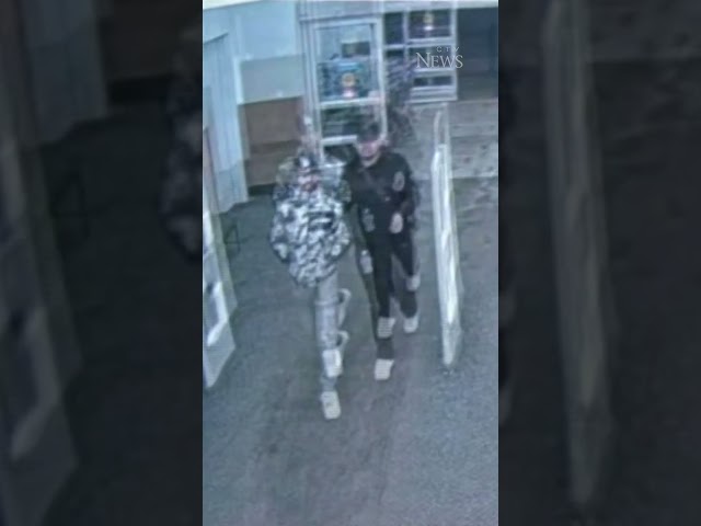 ⁣Edmonton police release footage of suspects