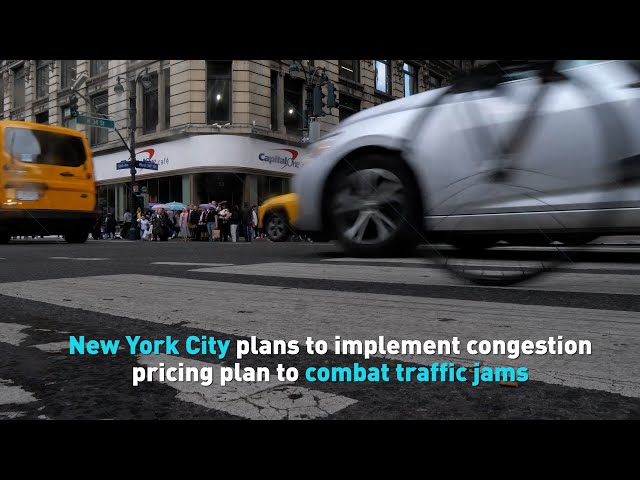 ⁣New York City plans to implement congestion pricing plan to cut back on traffic jams