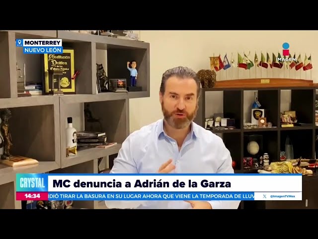⁣Movimiento Ciudadano presenta denuncia contra Adrián de la Garza | Noticias con Crystal Mendivil