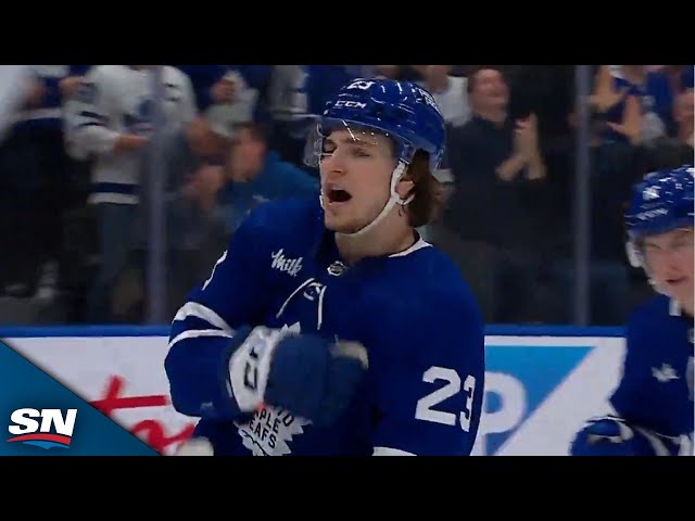 Matthew Knies Scores Opening Goal Off Pinpoint Pass From Mitch Marner