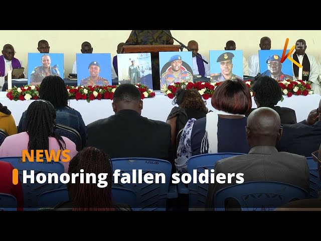 ⁣Requiem mass for fallen soldiers held at Moi Air Base Eastleigh