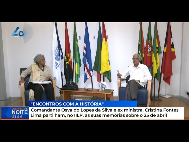 ⁣Comandante Osvaldo Lopes da Silva e ex ministra, Cristina Fontes Lima partilham, no IILP
