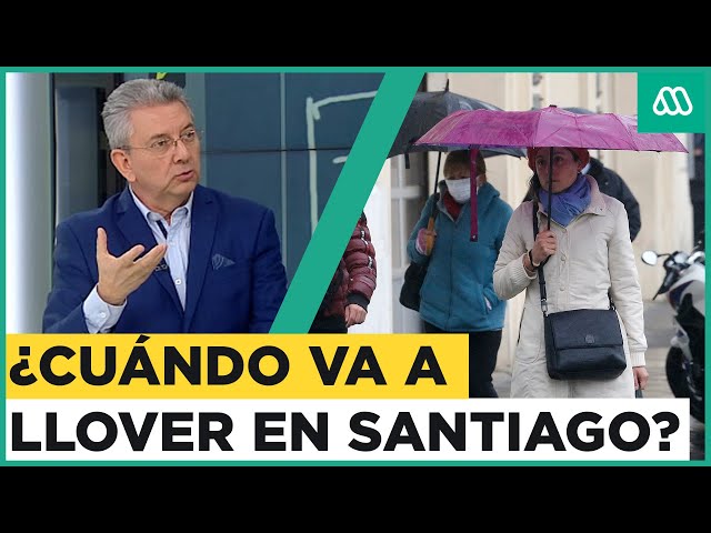 ¿Cuándo llueve en Santiago? Las precipitaciones del sur que amenazan a la Región Metropolitana
