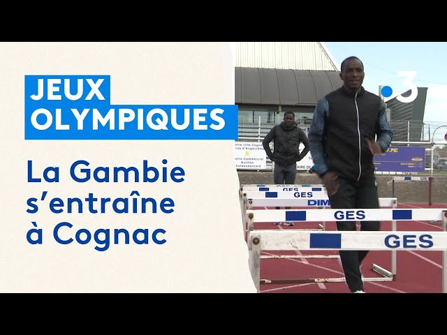 ⁣Jeux Olympiques : l'équipe d’athlétisme de Gambie s'entraîne à Cognac