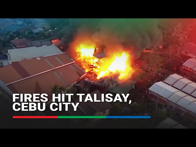 ⁣Talisay fire razes 24 houses; grassfires hit Cebu City, Argao