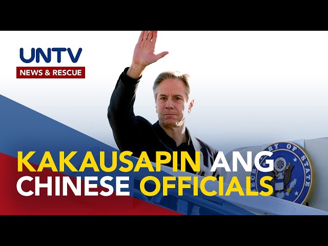 ⁣US State Sec. Blinken, may pulong sa top Chinese execs kaugnay ng isyu sa Taiwan at Russia